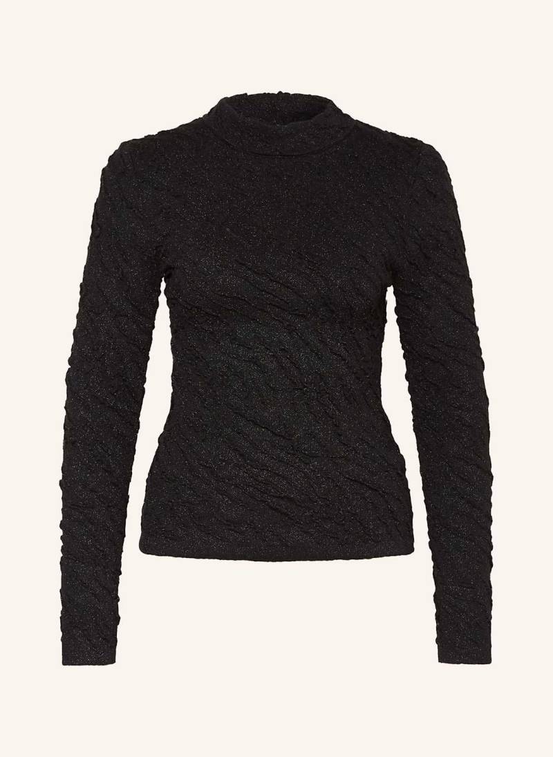 Gestuz Pullover Pillagz Mit Cut-Out Und Glitzergarn schwarz von Gestuz