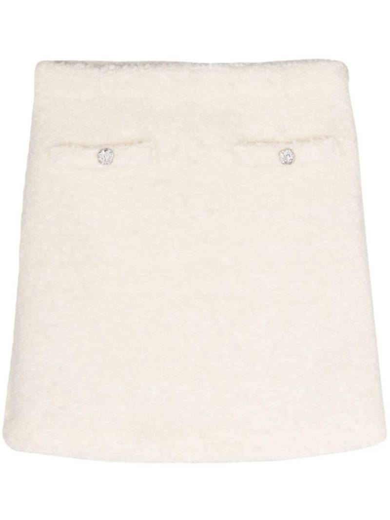 Gestuz Yalanagz bouclé mini skirt - Neutrals von Gestuz