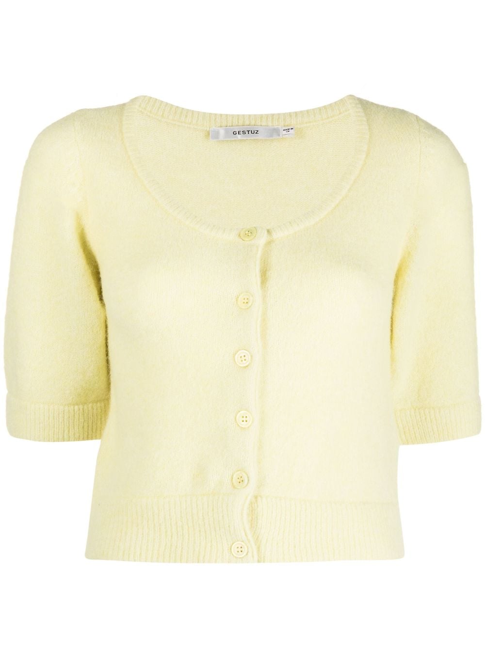 Gestuz button-up knitted cardigan - Yellow von Gestuz