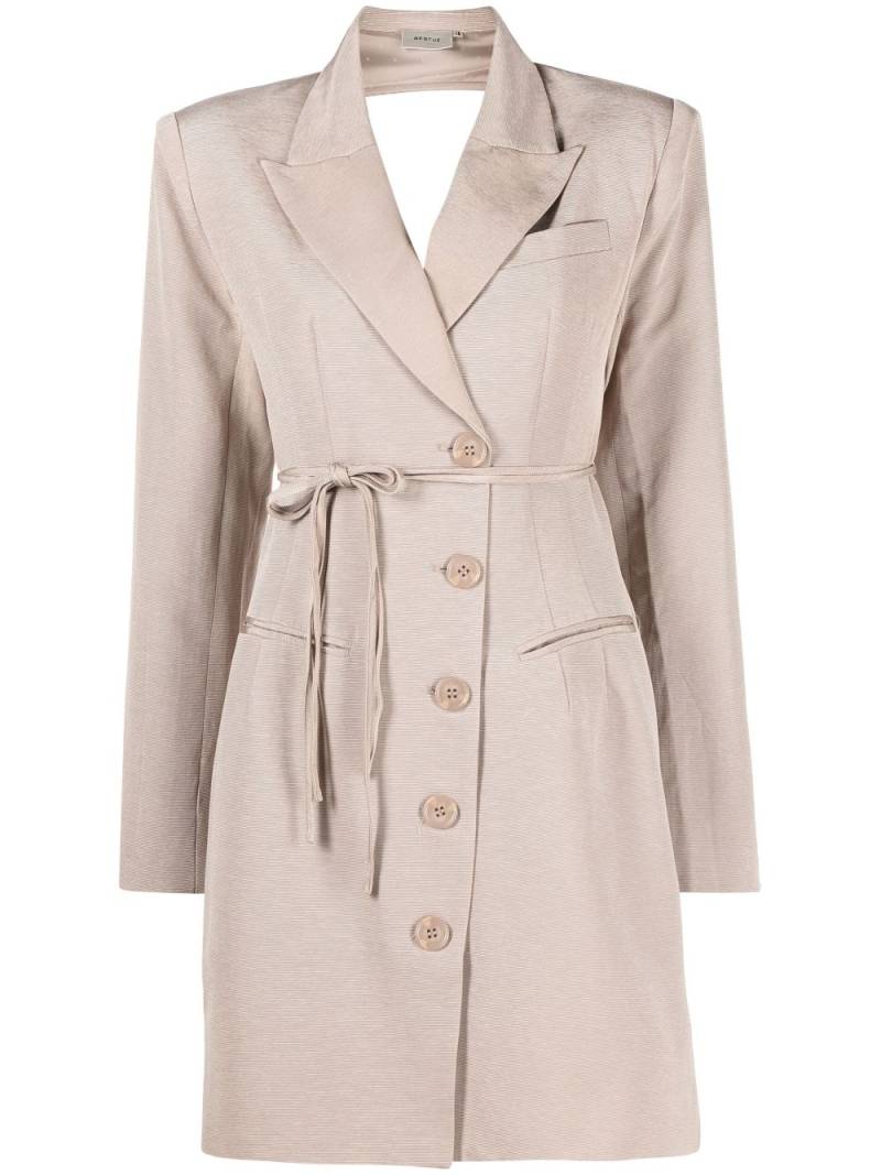 Gestuz cut-out blazer dress - Neutrals von Gestuz