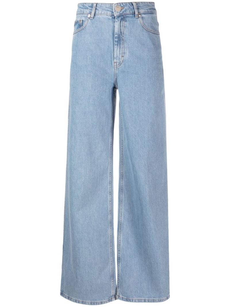 Gestuz mid-rise wide-leg jeans - Blue von Gestuz