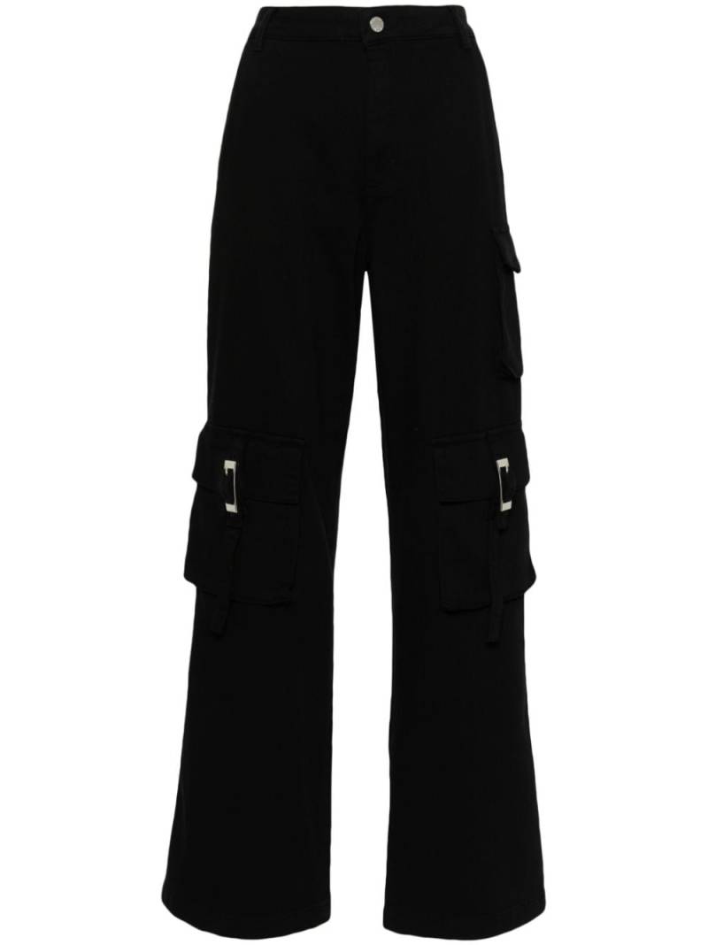 Gestuz straight-leg cotton cargo trousers - Black von Gestuz