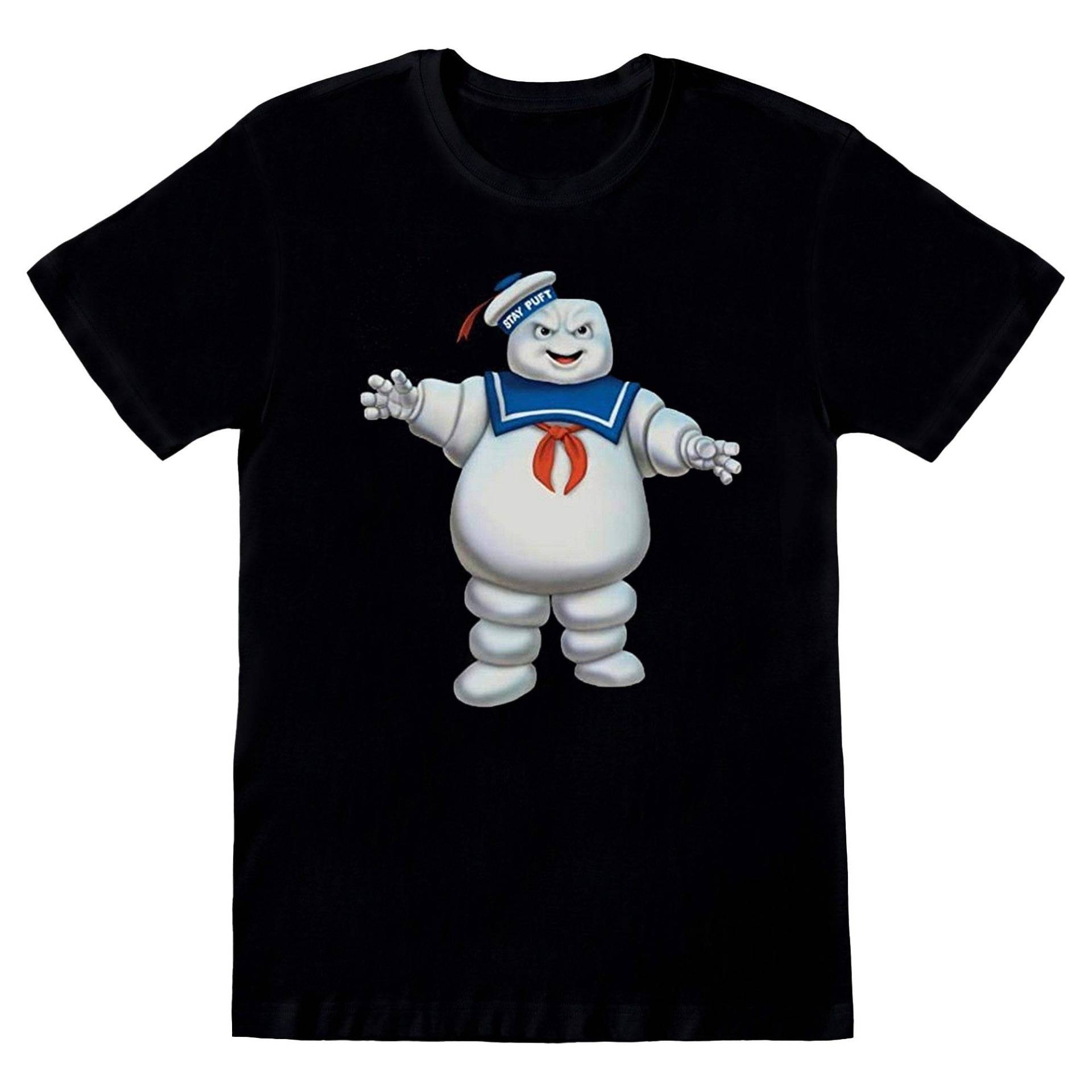 Stay Puft Tshirt Herren Schwarz L von Ghostbusters