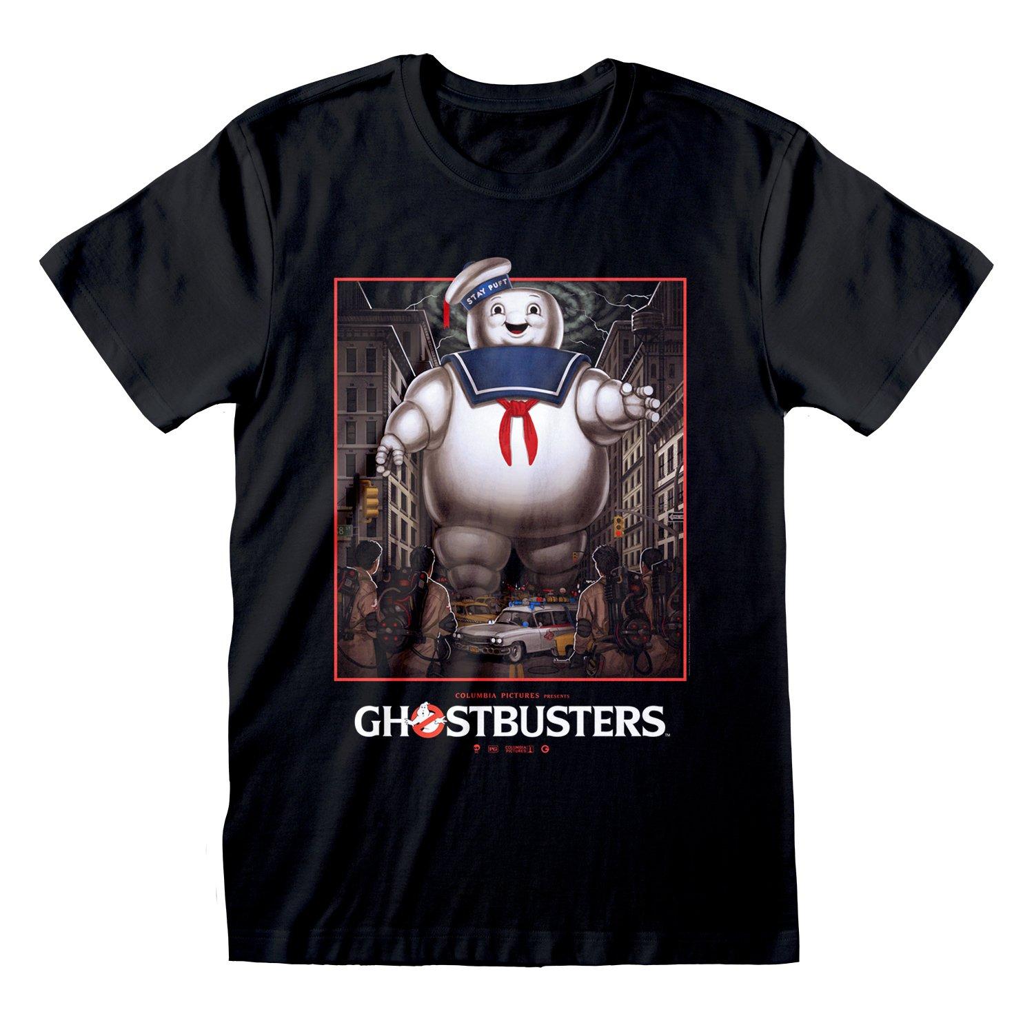 Tshirt, Mit Schjriftzug "stay Puft" Damen Schwarz XL von Ghostbusters