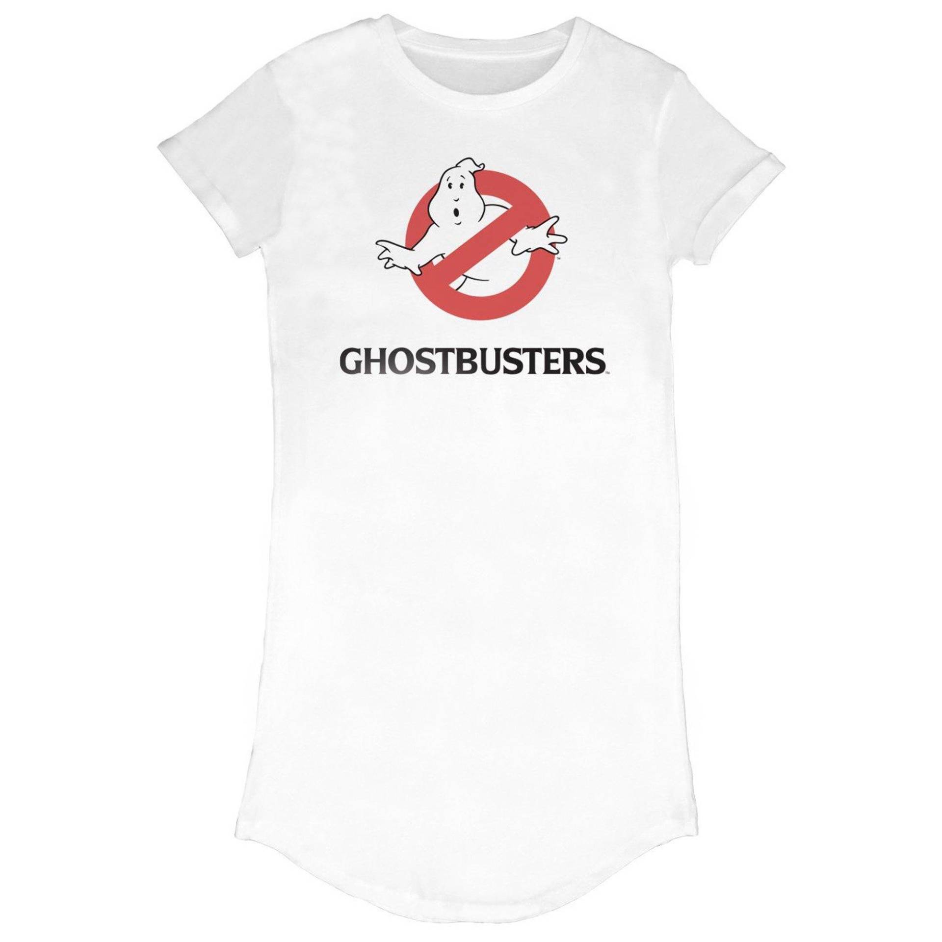 Tshirtkleid Damen Weiss L von Ghostbusters