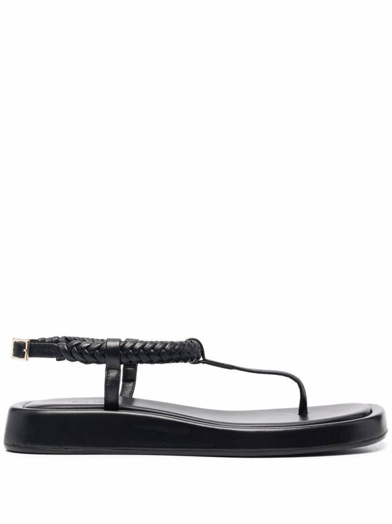 GIABORGHINI x Rosie Huntington-Whiteley thong sandals - Black von GIABORGHINI
