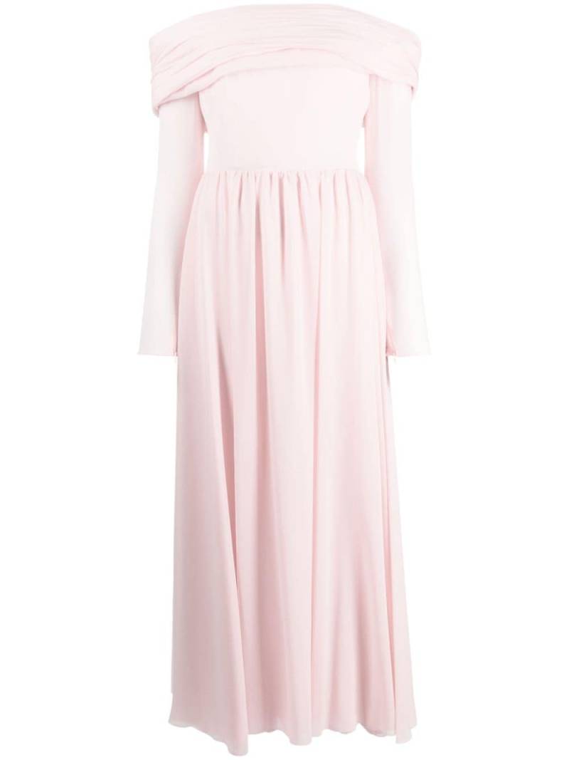 Giambattista Valli Georgette fully-pleated dress - Pink von Giambattista Valli
