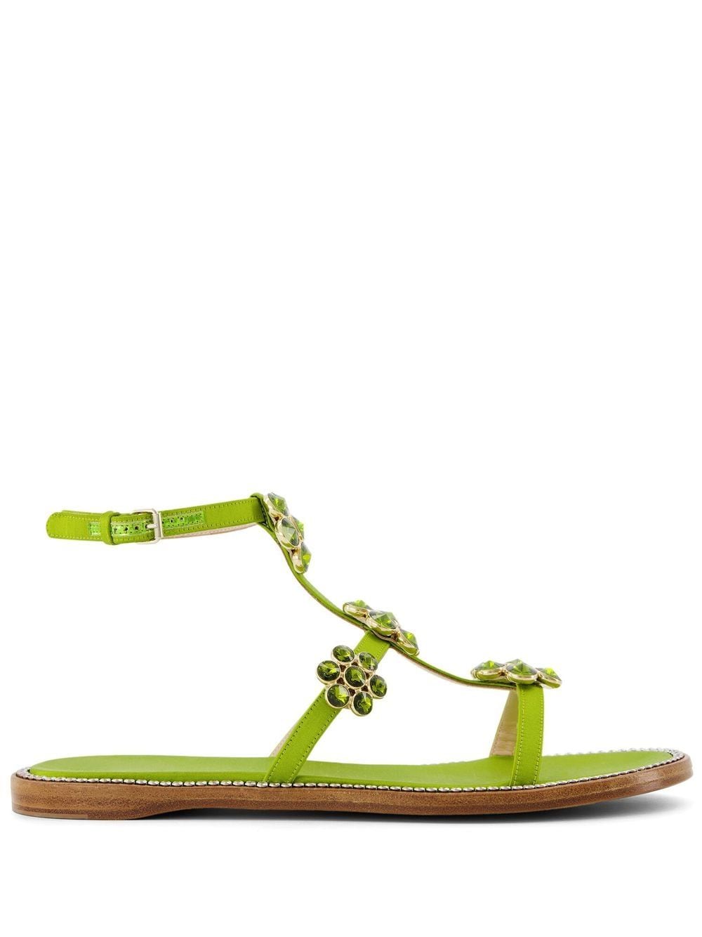 Giambattista Valli Jaipur embellished flat sandals - Green von Giambattista Valli