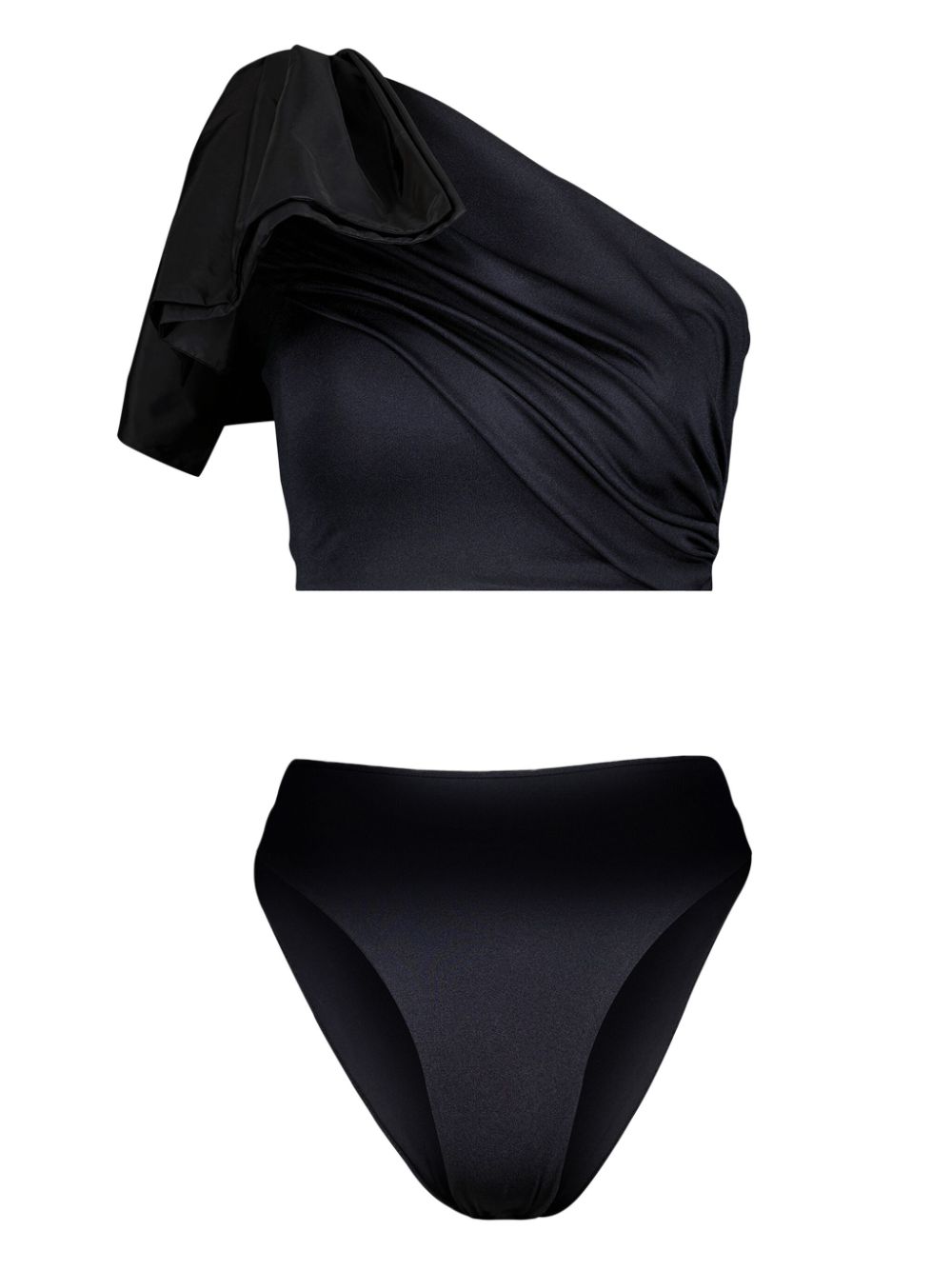 Giambattista Valli bow-detail asymmetric bikini set - Black von Giambattista Valli