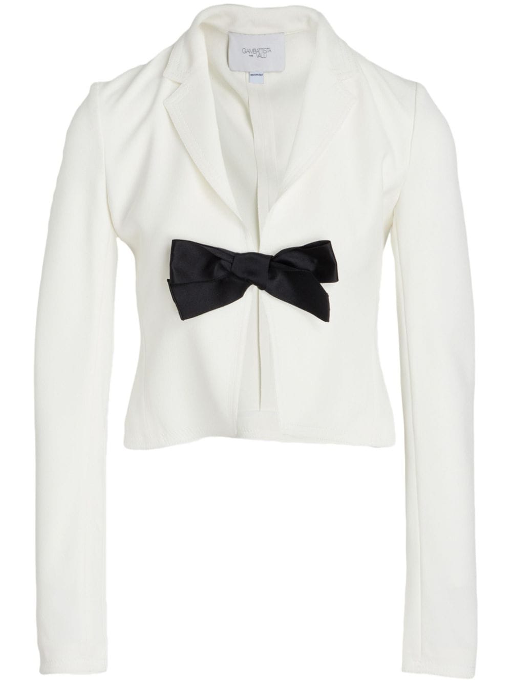 Giambattista Valli bow-embellished crepe blazer - White von Giambattista Valli