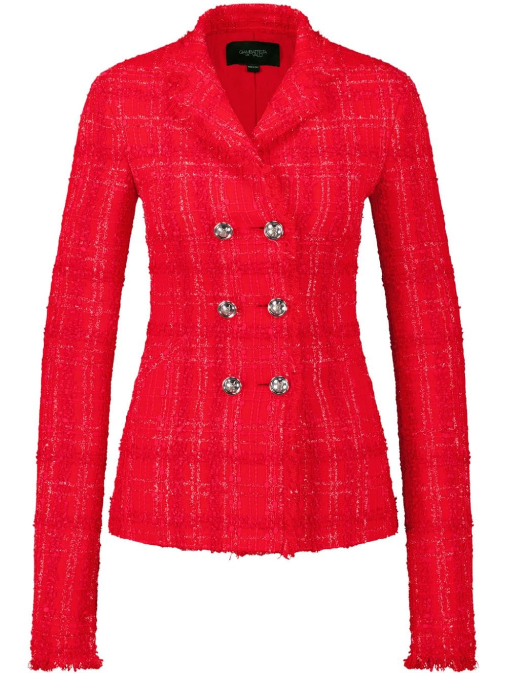 Giambattista Valli checked tweed jacket - Red von Giambattista Valli
