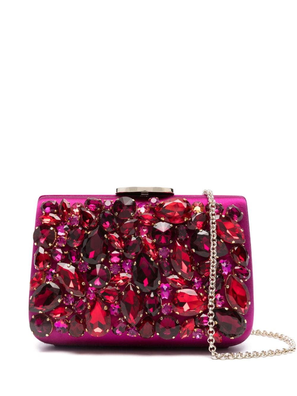 Giambattista Valli crystal-embellished clutch bag - Pink von Giambattista Valli