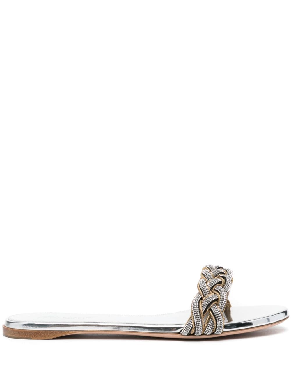 Giambattista Valli crystal-embellished leather sandals - Silver von Giambattista Valli