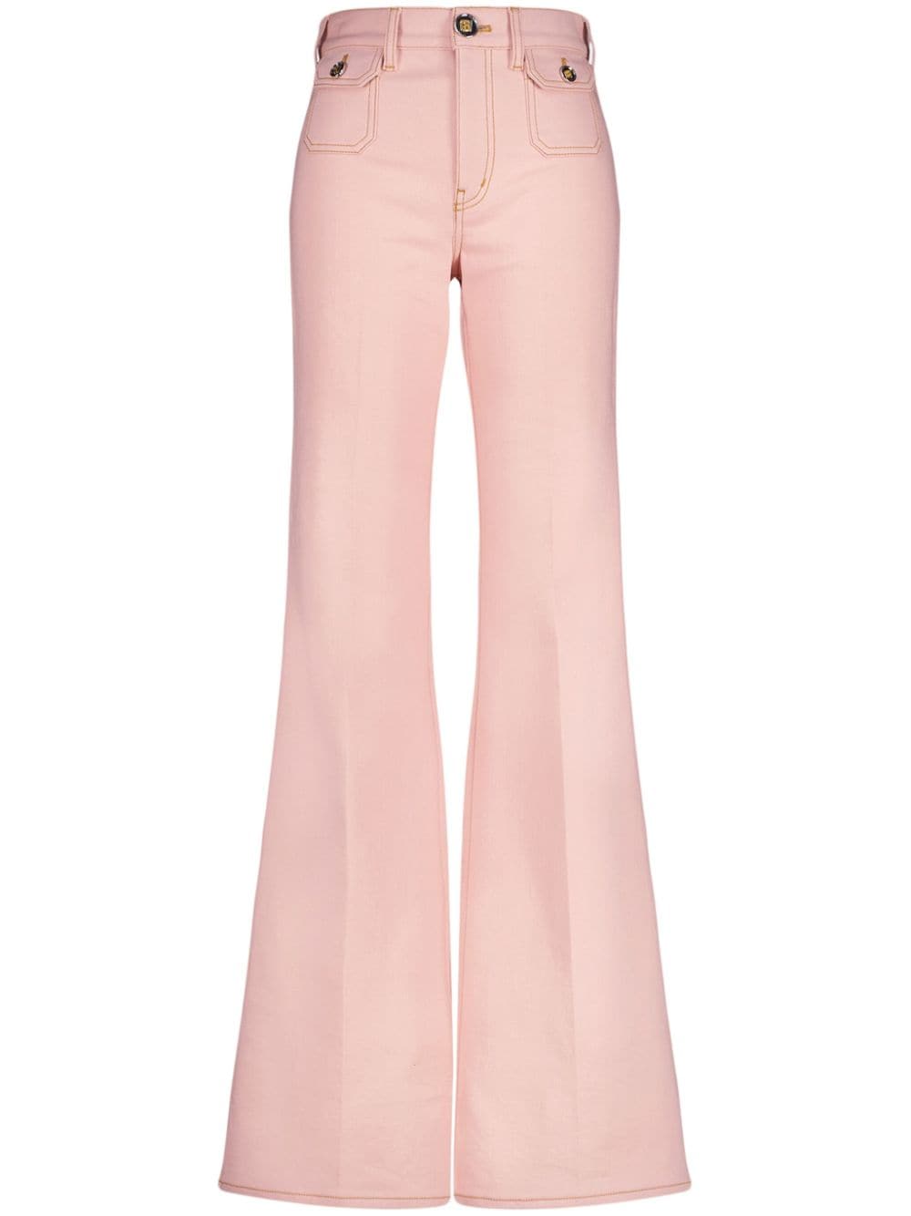 Giambattista Valli high-rise straight-leg jeans - Pink von Giambattista Valli