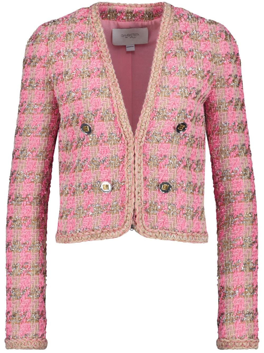 Giambattista Valli lurex tweed jacket - Pink von Giambattista Valli