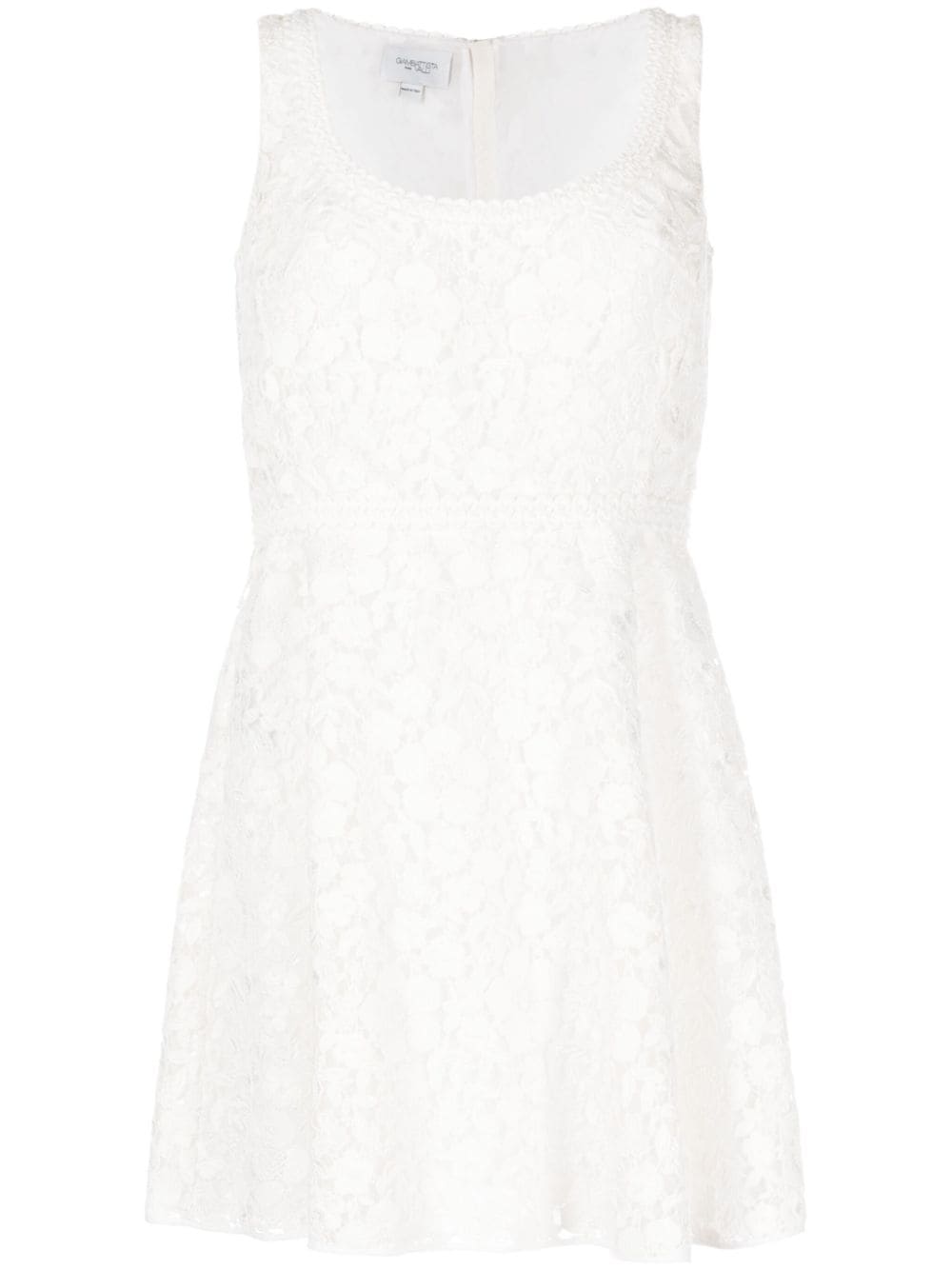 Giambattista Valli sleeveless lace mini dress - White von Giambattista Valli