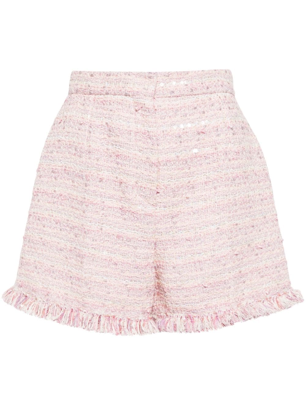 Giambattista Valli tweed fringe-trimmed shorts - Pink von Giambattista Valli