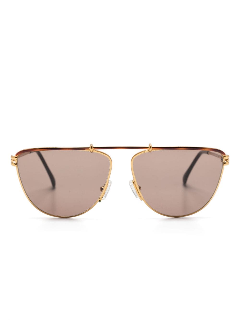 Gianfranco Ferré Pre-Owned 1990s GFF53 tinted sunglasses - Gold von Gianfranco Ferré Pre-Owned