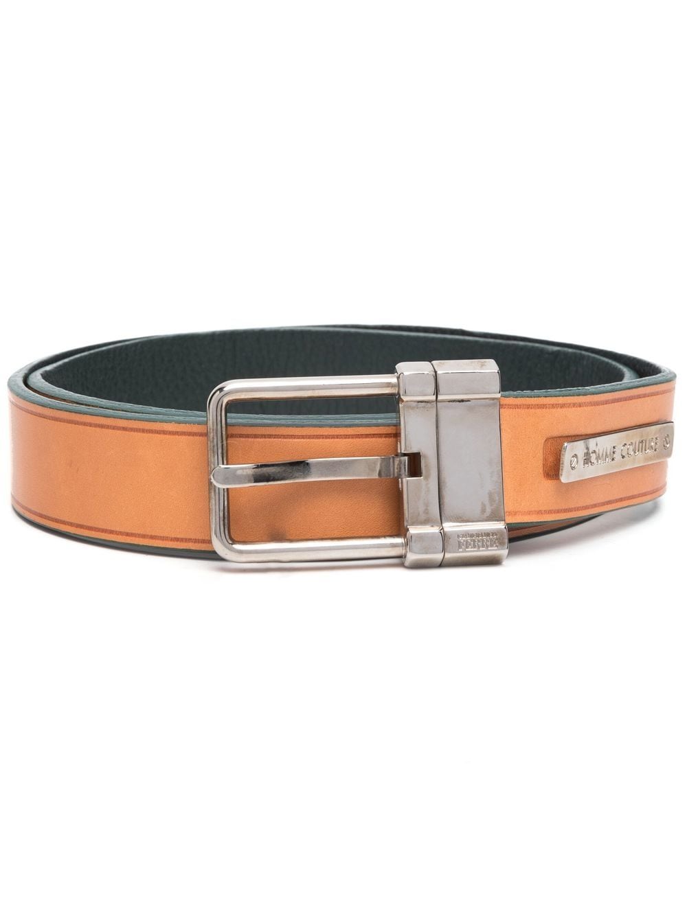 Gianfranco Ferré Pre-Owned 1990s buckled leather belt - Brown von Gianfranco Ferré Pre-Owned