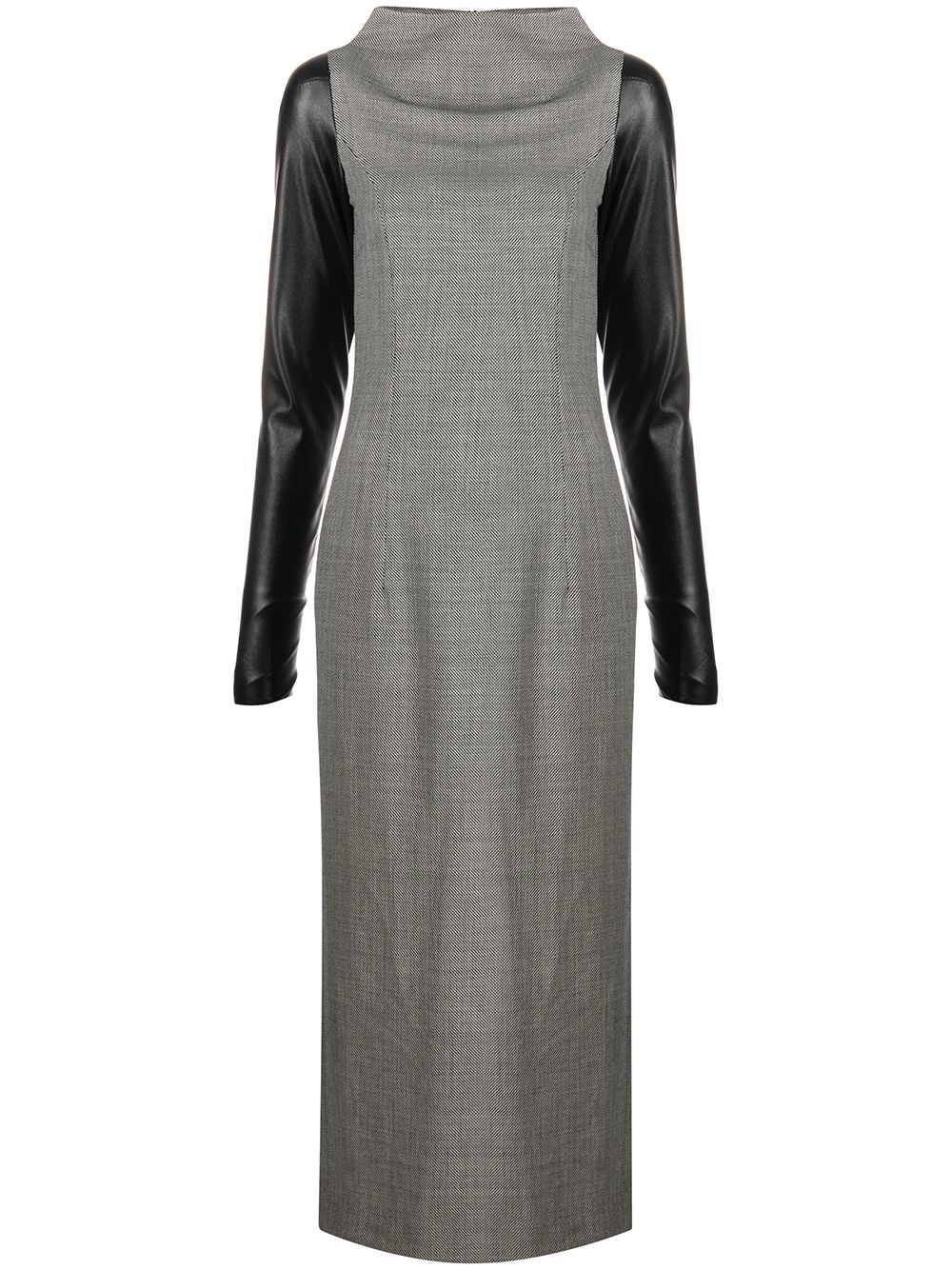 Gianfranco Ferré Pre-Owned 2000s contrast-sleeve dress - Grey von Gianfranco Ferré Pre-Owned