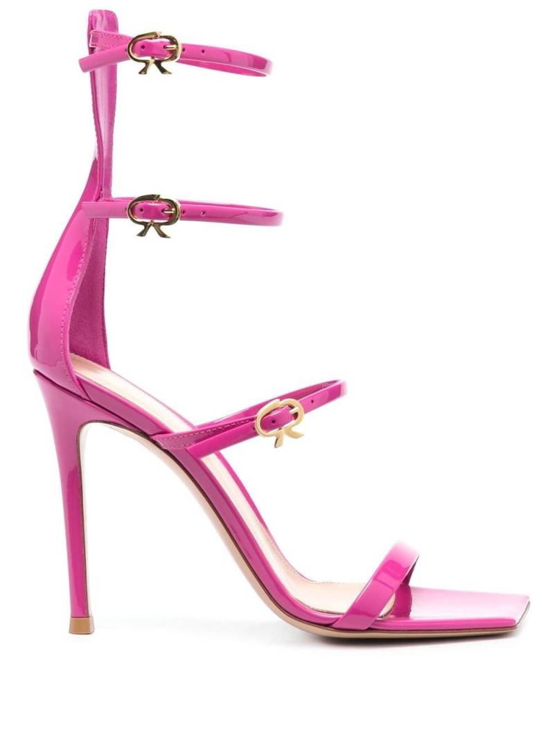 Gianvito Rossi Ribbon Uptown 105mm leather sandals - Pink von Gianvito Rossi