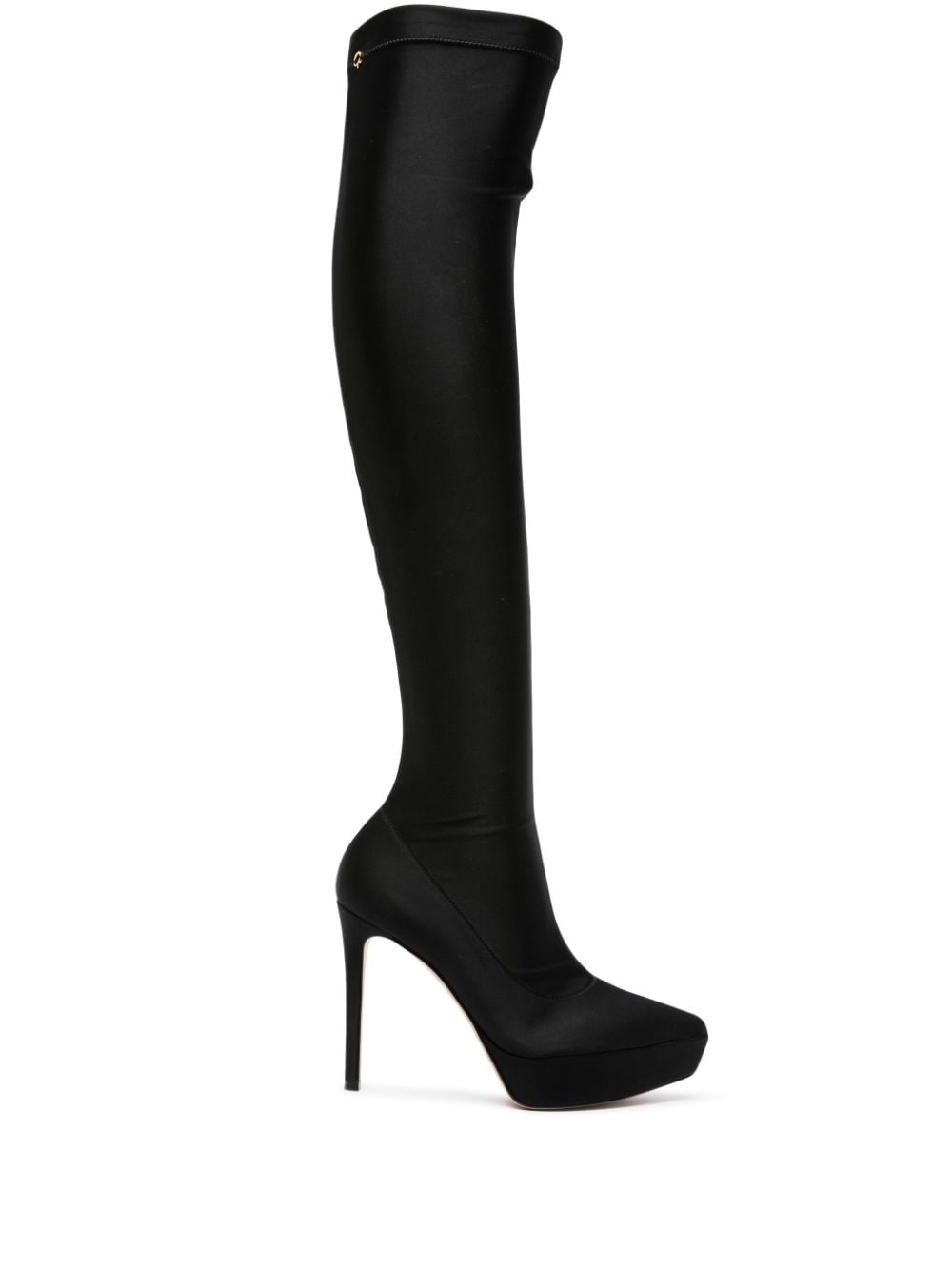 Gianvito Rossi 120mm platform over-the-knee boots - Black von Gianvito Rossi