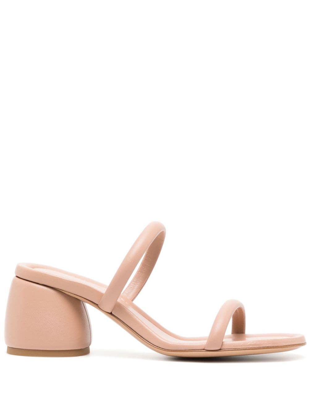 Gianvito Rossi 60mm block-heel leather sandals - Pink von Gianvito Rossi