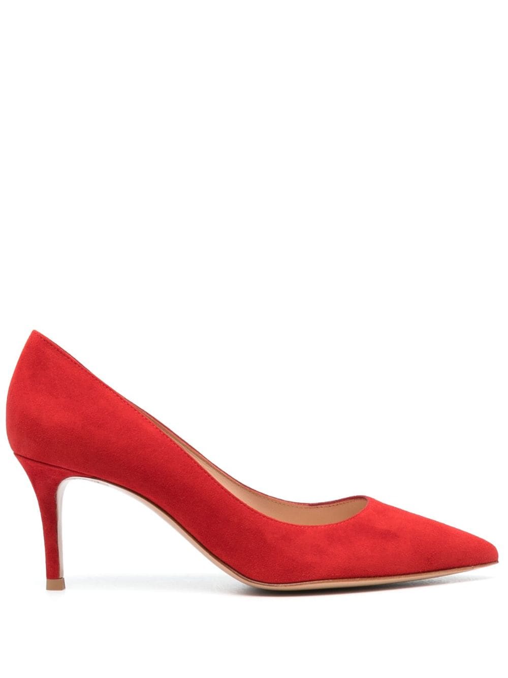 Gianvito Rossi 70mm pointed-toe pumps - Red von Gianvito Rossi