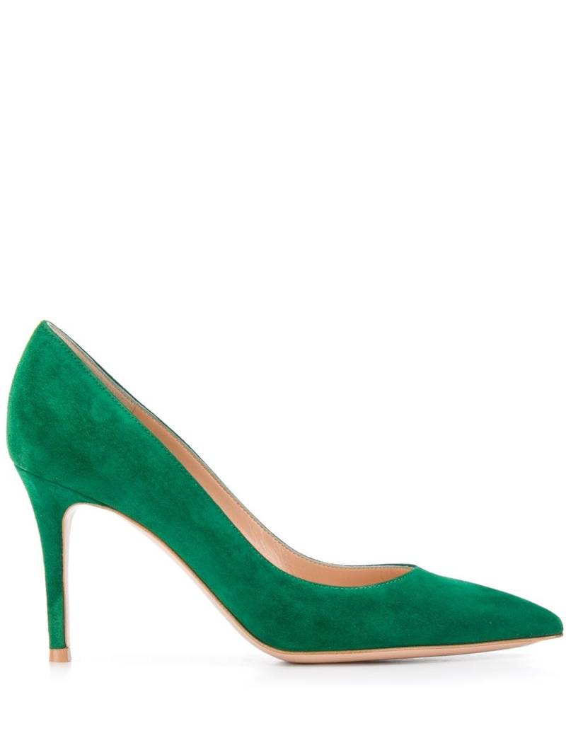 Gianvito Rossi 85mm pointed pumps - Green von Gianvito Rossi