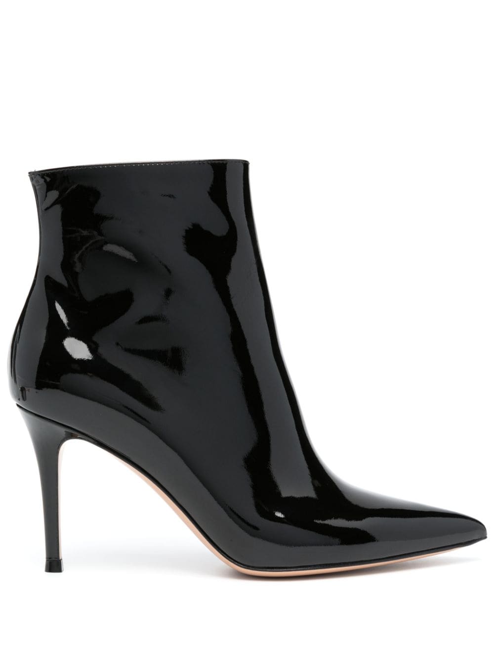 Gianvito Rossi 90mm leather ankle boots - Black von Gianvito Rossi