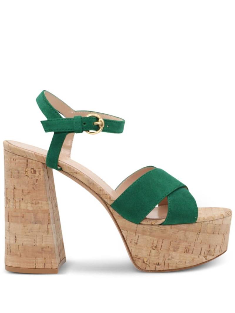 Gianvito Rossi Bebe 120mm leather sandals - Green von Gianvito Rossi