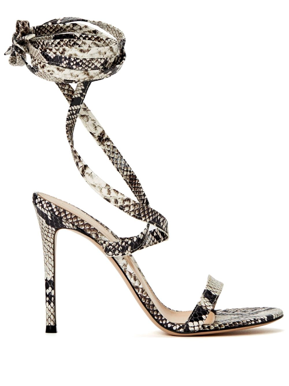 Gianvito Rossi Borneo python-print sandals - Neutrals von Gianvito Rossi