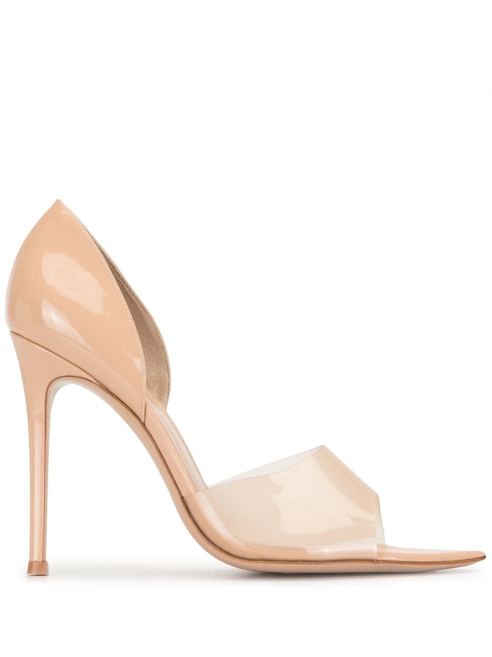 Gianvito Rossi Bree 105mm patent leather pumps - Neutrals von Gianvito Rossi