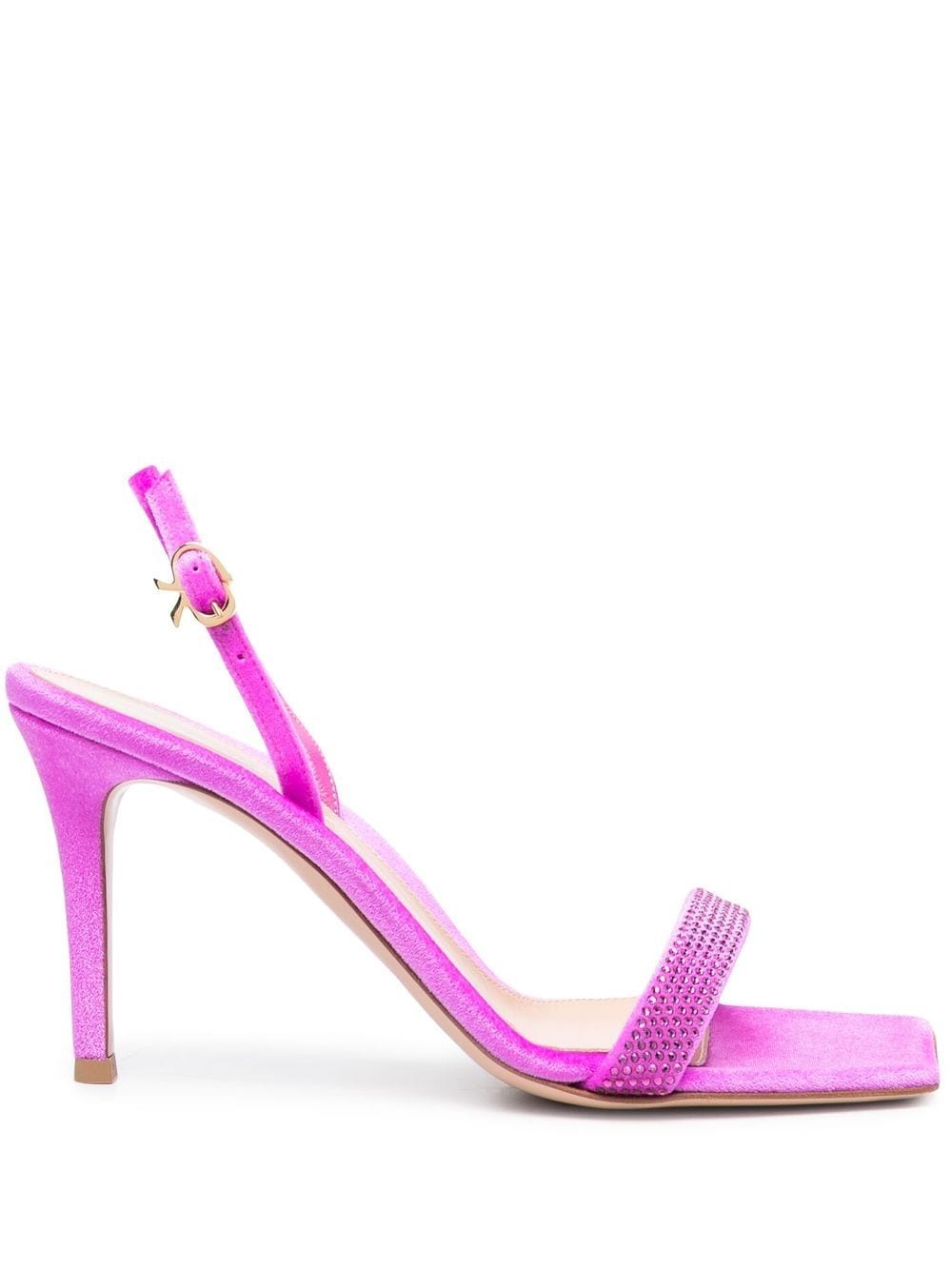Gianvito Rossi Britney 95mm rhinestone-embellished sandals - Pink von Gianvito Rossi
