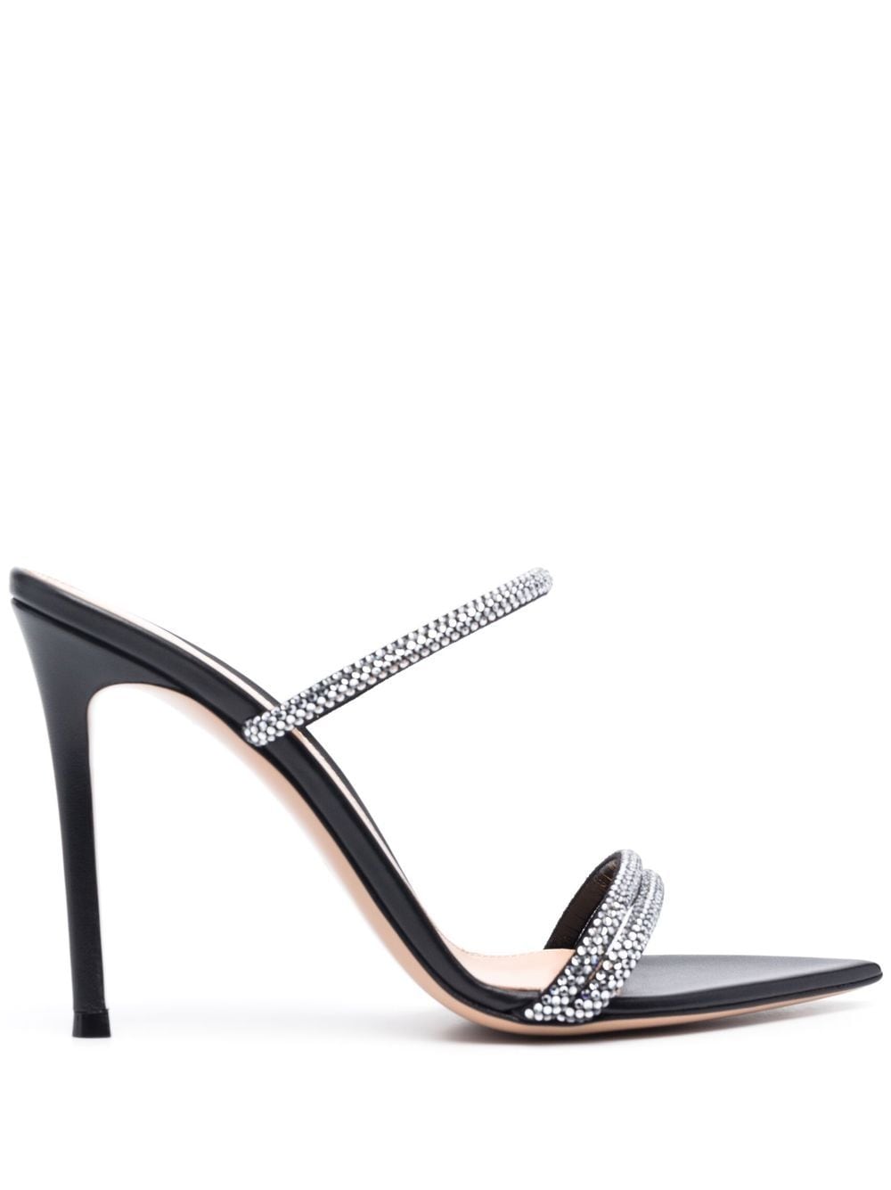 Gianvito Rossi Cannes 105mm leather sandals - Black von Gianvito Rossi