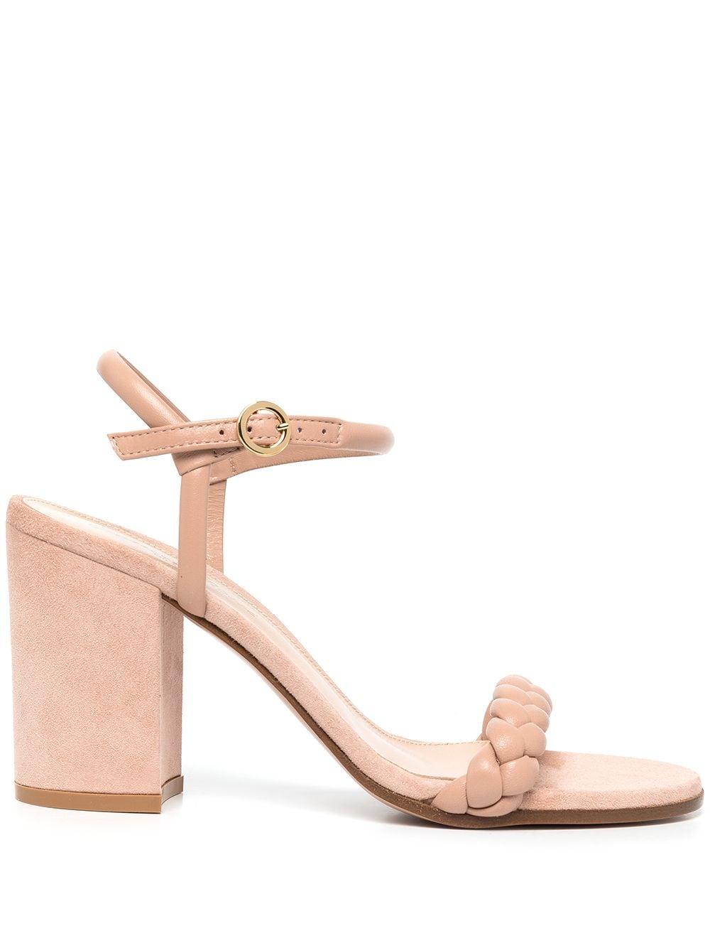 Gianvito Rossi Cruz 85mm braided sandals - Pink von Gianvito Rossi