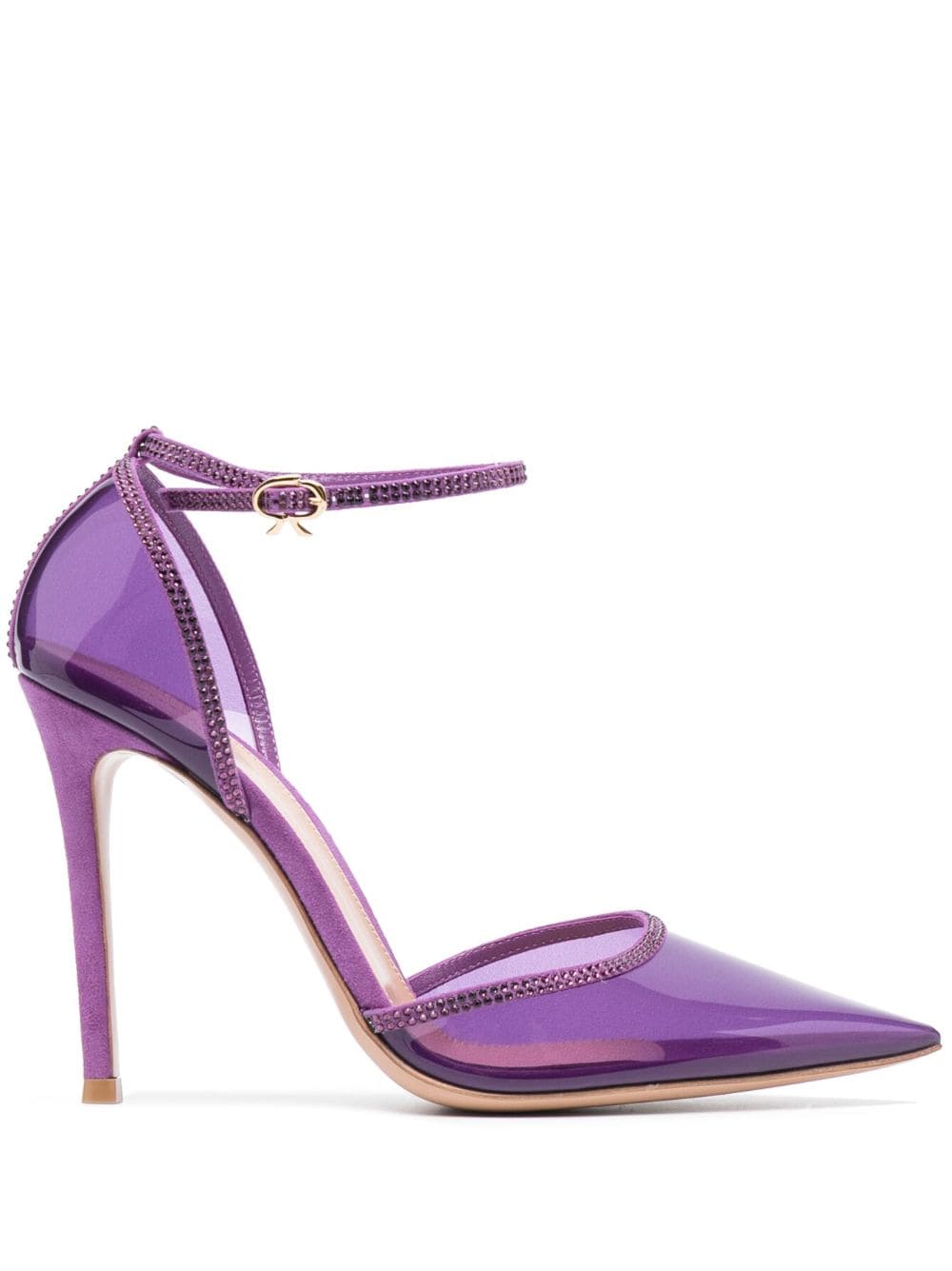 Gianvito Rossi Crystal Sabin 110mm pumps - Purple von Gianvito Rossi