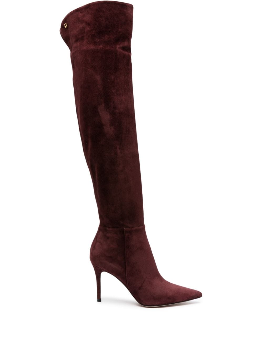 Gianvito Rossi Cuissard 90mm suede boots - Red von Gianvito Rossi