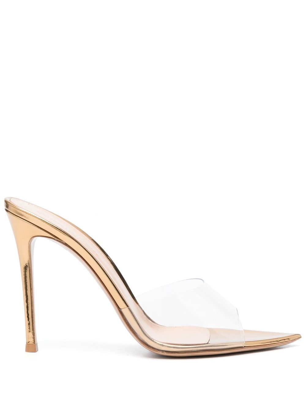 Gianvito Rossi Elle 105mm transparent mules - Neutrals von Gianvito Rossi