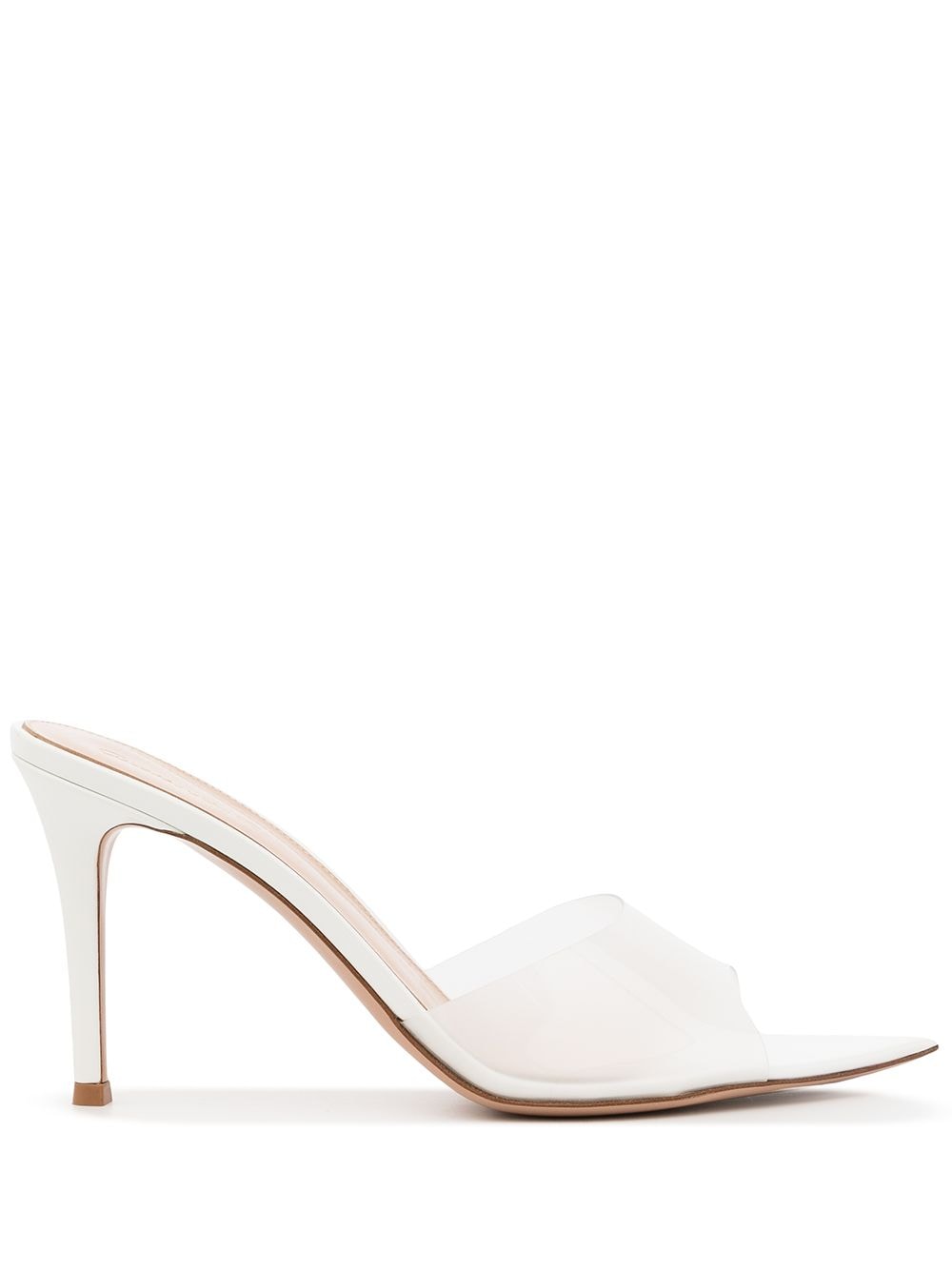 Gianvito Rossi Elle 85mm open-toe mules - White von Gianvito Rossi