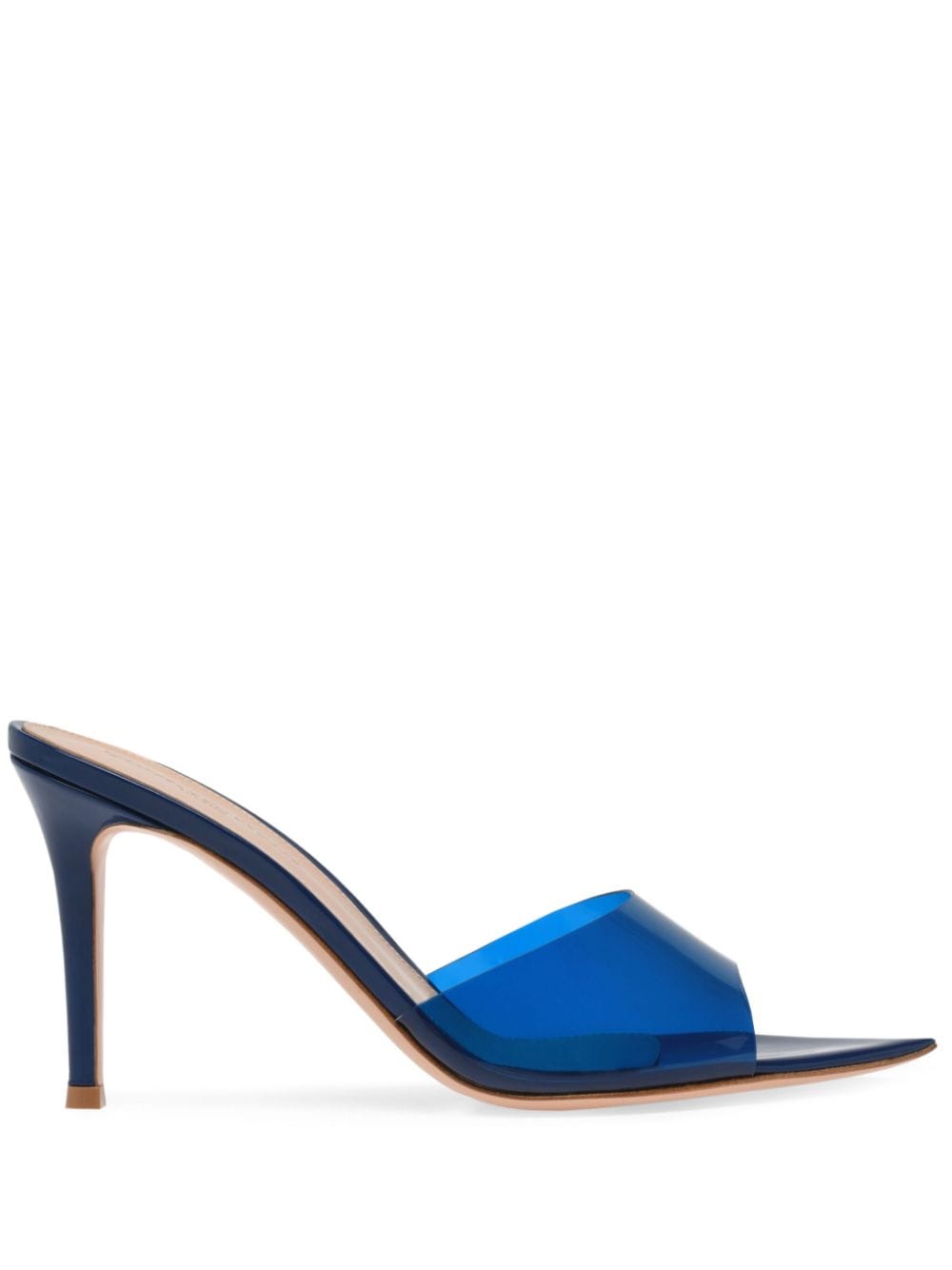 Gianvito Rossi Elle 85mm point-toe mules - Blue von Gianvito Rossi