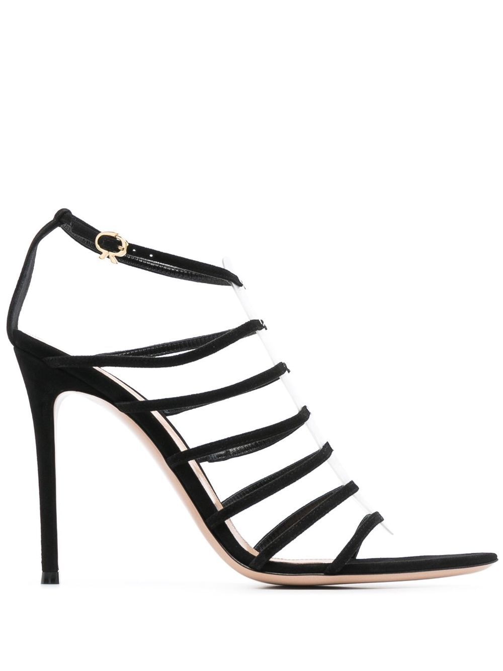 Gianvito Rossi Ribbon 105mm strappy sandals - Black von Gianvito Rossi