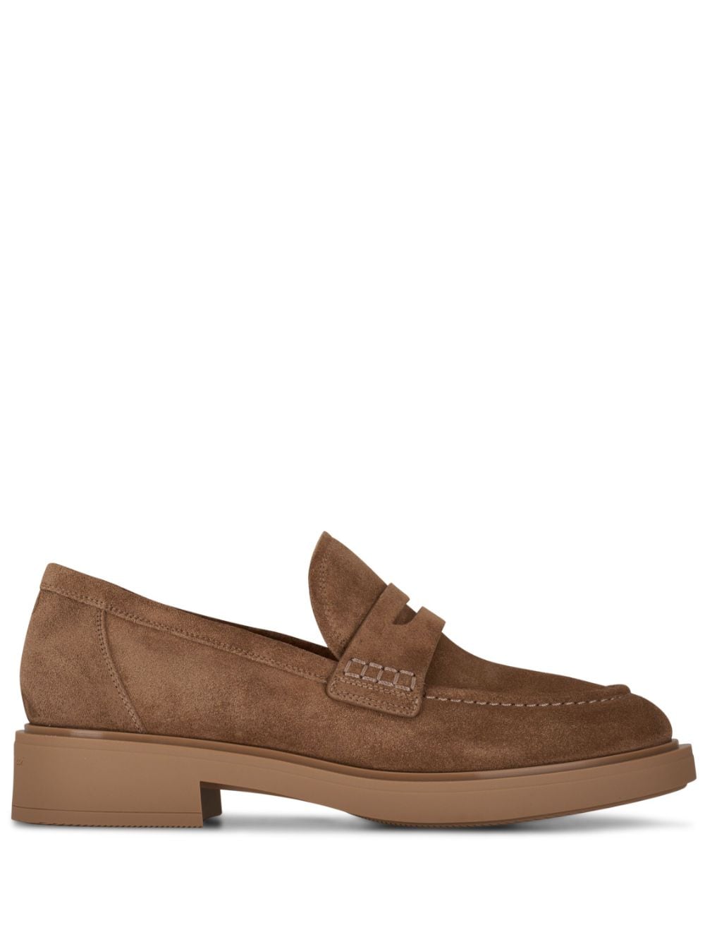 Gianvito Rossi Harris 20mm suede loafers - Brown von Gianvito Rossi