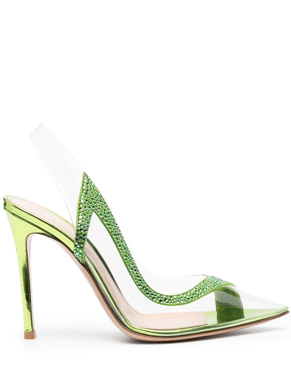 Gianvito Rossi Hortensia 105mm slingback pumps - Green von Gianvito Rossi