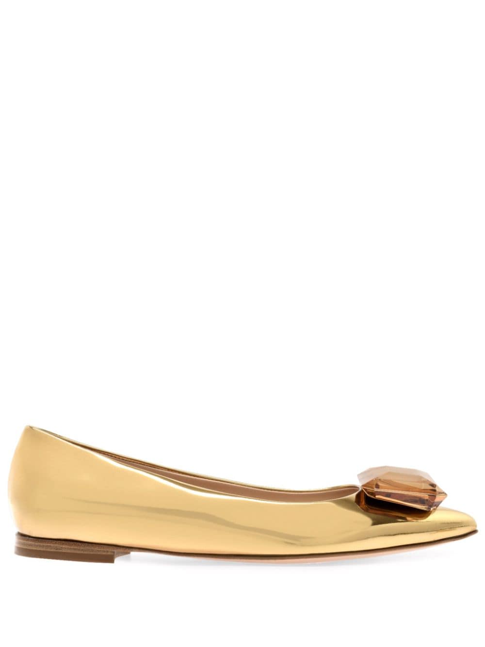 Gianvito Rossi Jaipur metallic-effect pumps - Gold von Gianvito Rossi