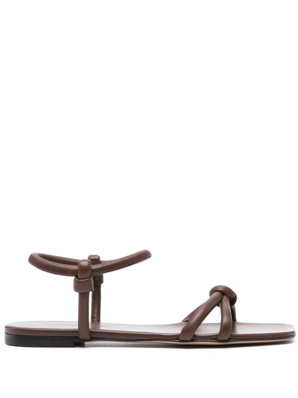 Gianvito Rossi Juno leather sandals - Brown von Gianvito Rossi