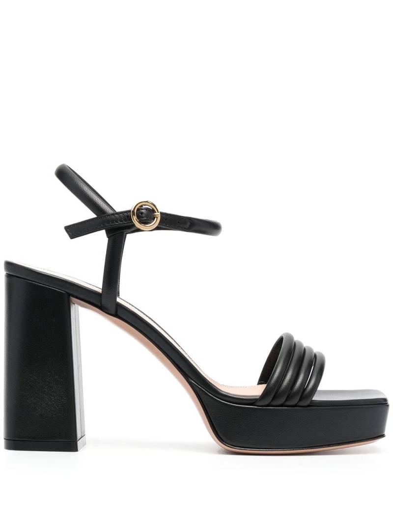 Gianvito Rossi Lena 70mm platform sandals - Black von Gianvito Rossi