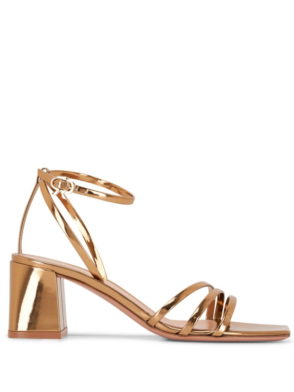 Gianvito Rossi Lena leather sandals - Gold von Gianvito Rossi