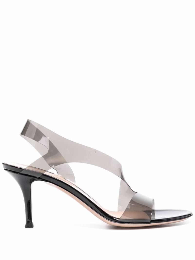 Gianvito Rossi Metropolis 70mm transparent sandals - Grey von Gianvito Rossi