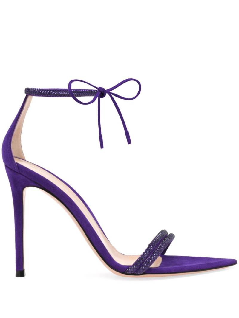 Gianvito Rossi Montecarlo 105mm suede sandals - Purple von Gianvito Rossi
